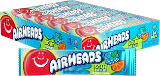 Airheads Singles Sour Blue Blast 0.55oz 36ct